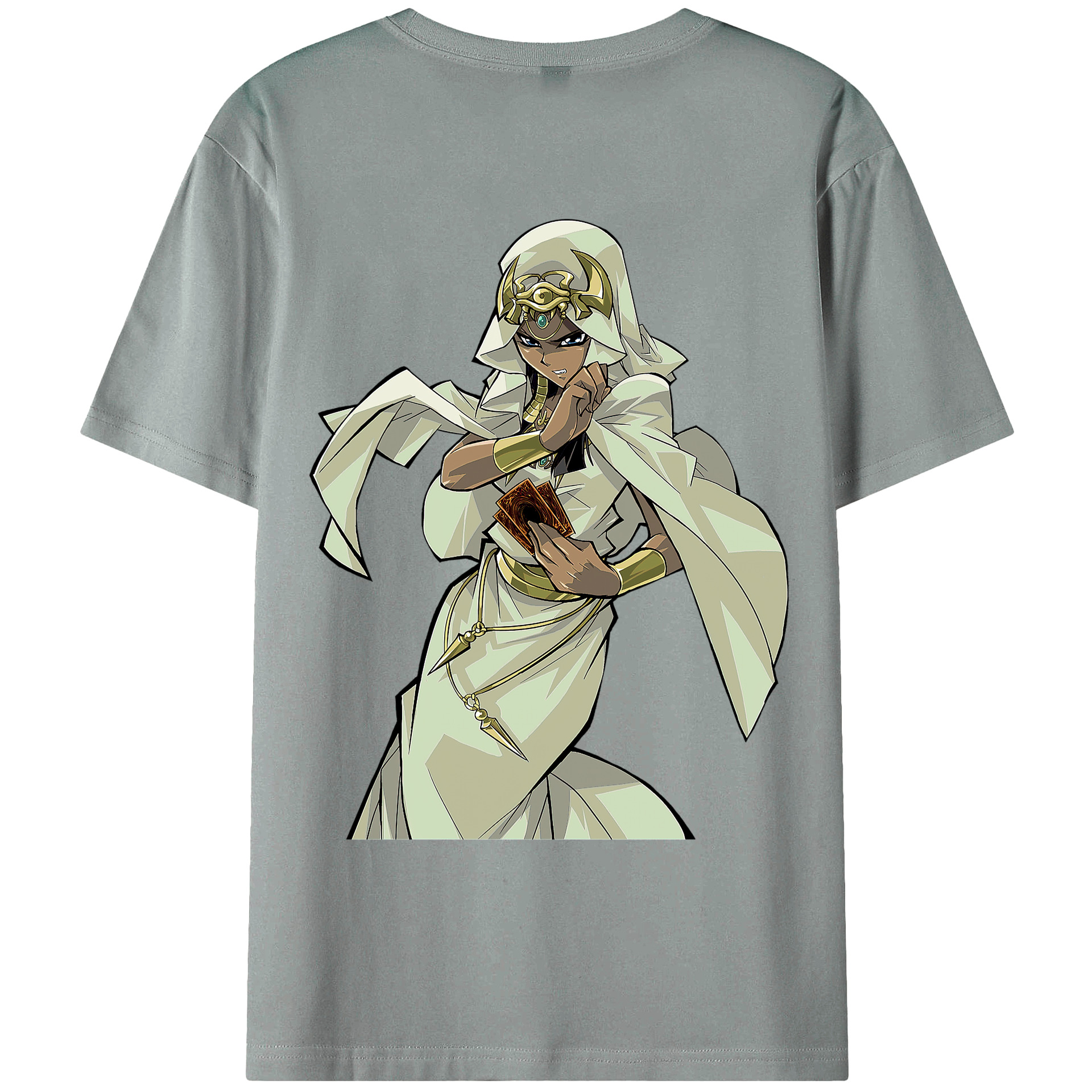 （画像用） 遊☆戯☆王 Yu-Gi-Oh! 綿100％ メンズ半袖Tシャツ（バックプリント） 通気性